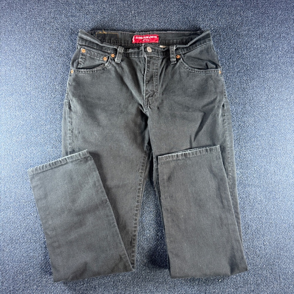 Levis 510 Classic Slim Stretch Jeans Black Low Rise Slim Fit 6 M 15510-5480